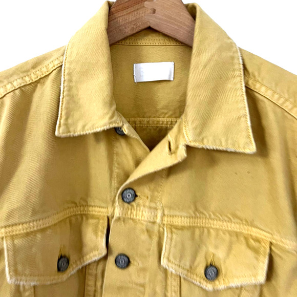 Boyish By Her Designed In Los Angeles Harvey Butter Yellow Denim Jacket  Size XS - Picture 3 of 10